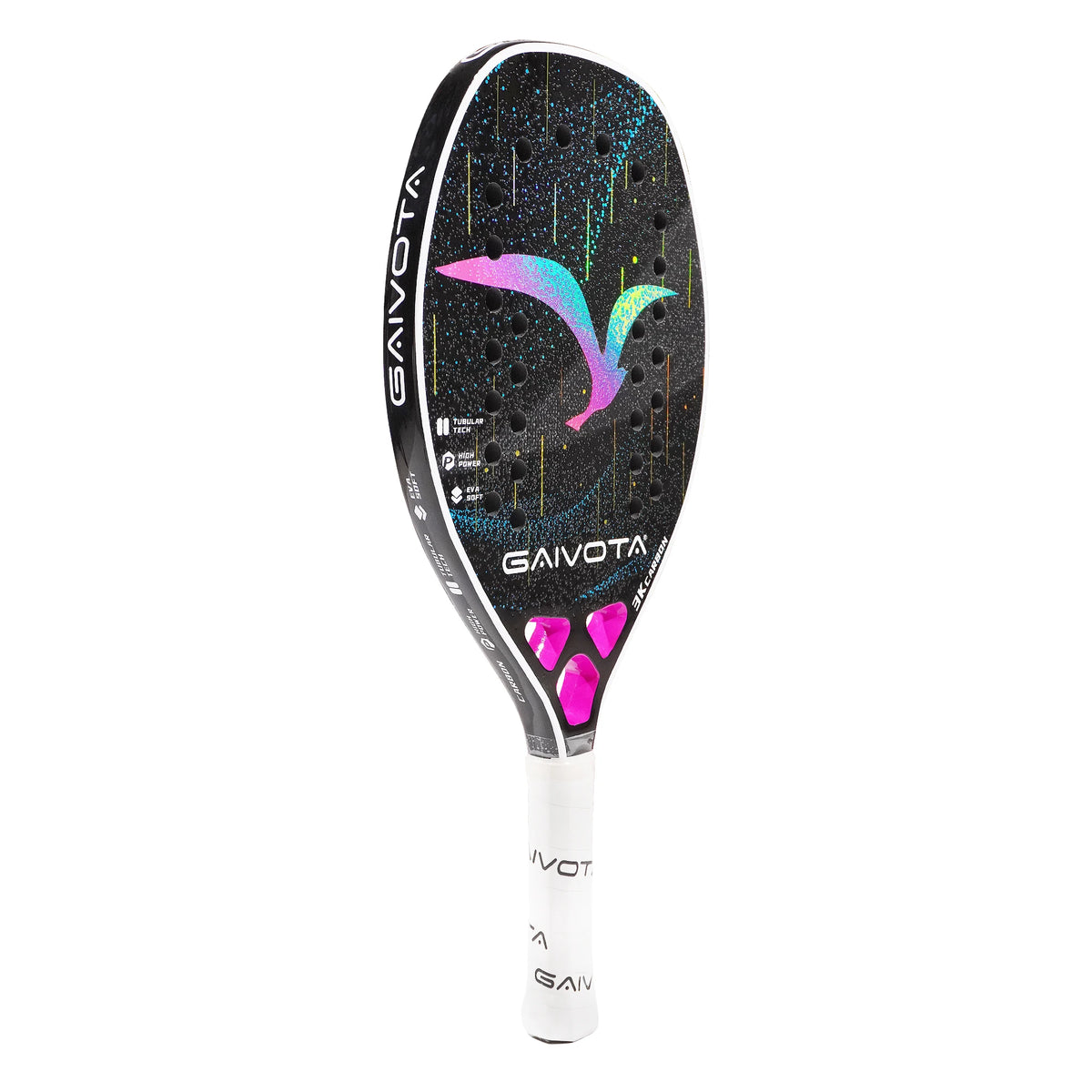 raquete beach tennis feminino, carbono 3K, EVA profissional, raquete leve, beach tennis performance, raquete para mulheres, gaivota BTG-2503

