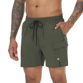 bermuda masculina casual fitness, shorts esportivos com elasticidade, roupa para academia masculina, short masculino sem transparência

