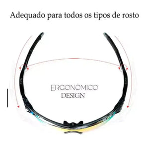 Kit 2 Óculos Corrida Proteção UV 400 MTB