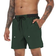 short masculino esportivo urbano, short leve com bolso embutido, bermuda de secagem rápida, shorts masculinos confortáveis