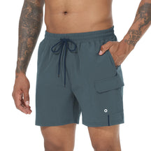 short masculino musculação, short com forro interno masculino, bermuda esportiva moderna, shorts básicos para treino